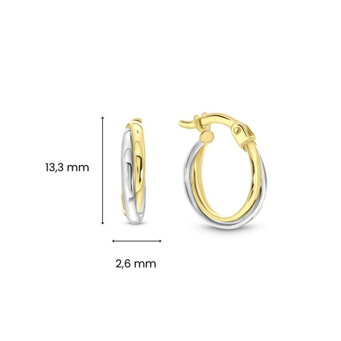 Cercei bicolori X3TE511468-M