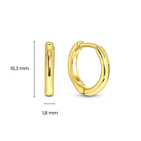 Cercei din aur galben X3NHUE201549-Y