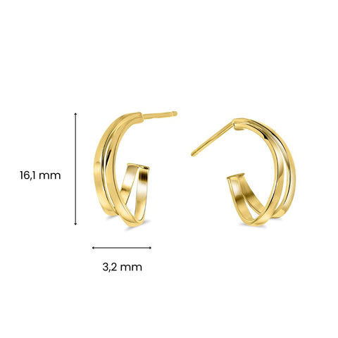 Cercei din aur galben - X4TE8576