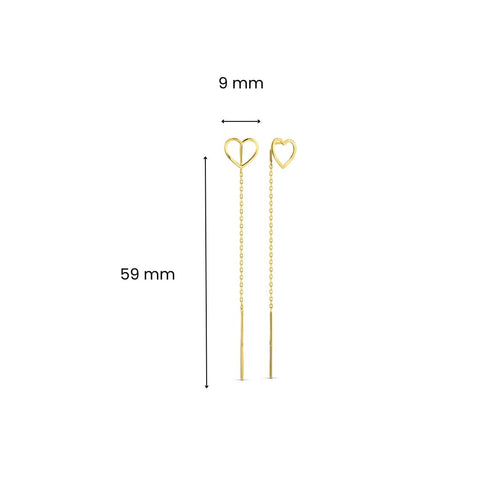 Cercei din aur galben X5FOR6E4078-Y