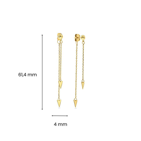 Cercei din aur galben X6FOR6E1873-Y