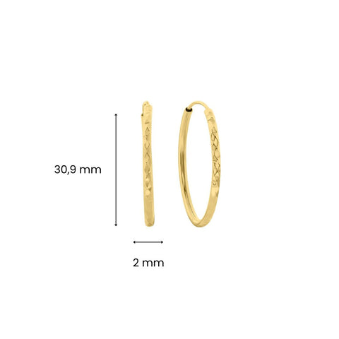 Cercei din aur galben E122-XDCLTE0244-Y