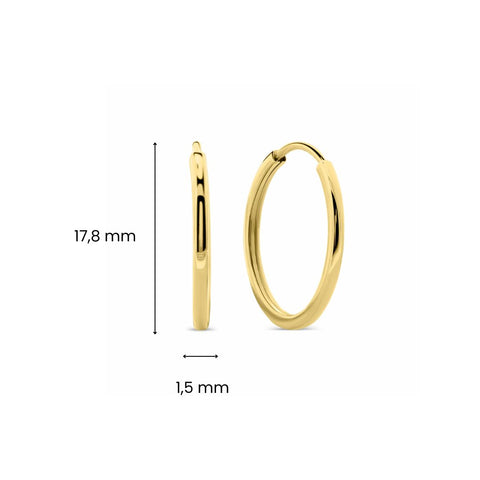 Cercei din aur galben E122-XLTE0225-Y