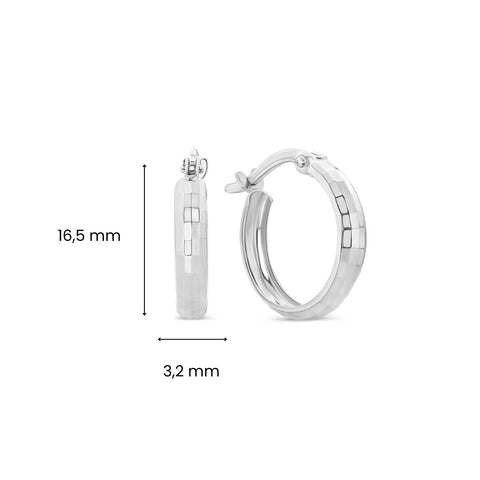 Cercei din aur alb tăiați cu diamante E122-XXHE13505-II-DC-W