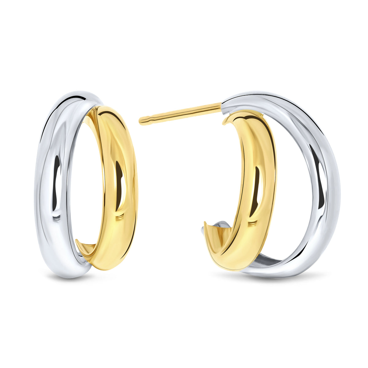 Bijuterii urechi bicolor XXHE212874