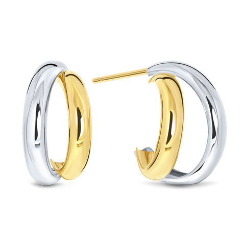 Bijuterii urechi bicolor XXHE212874