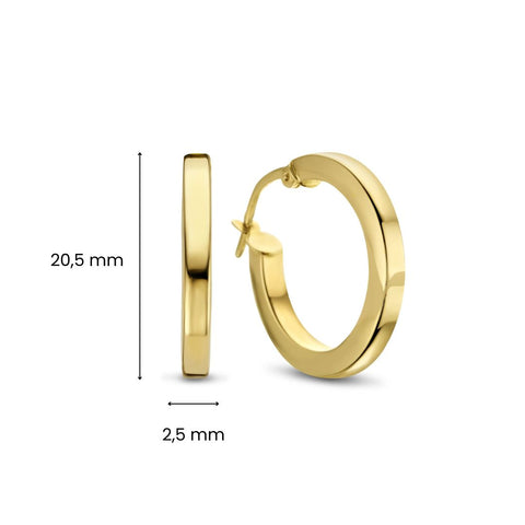 Cercei din aur galben XXSQTE00025-15Y