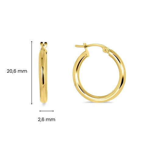 Cercei din aur galben XXTE00025-15-SL