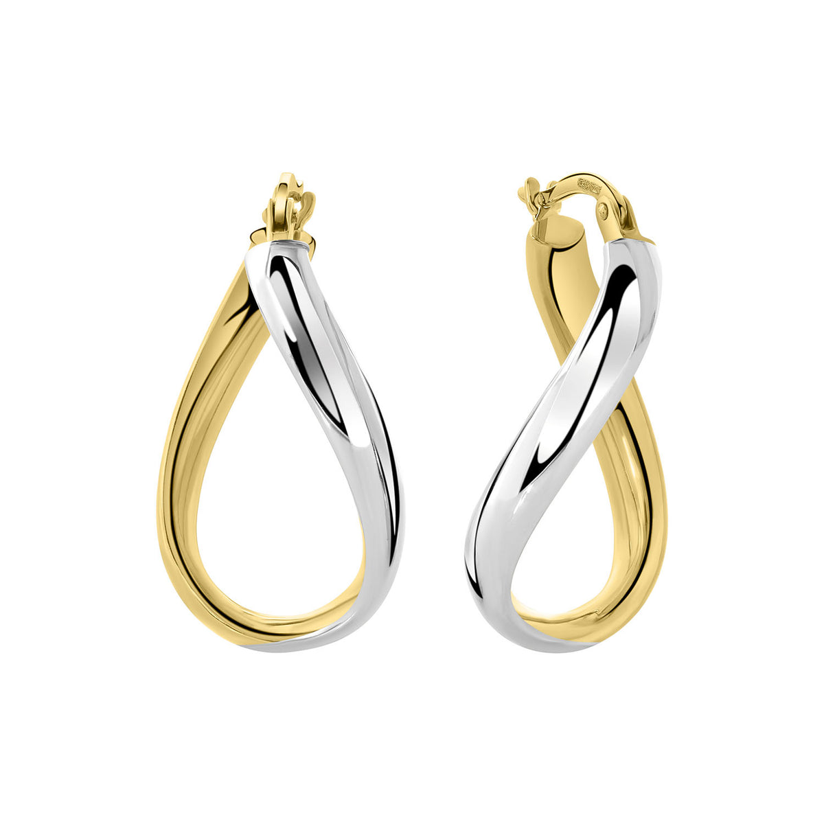 Cercei aurii duo color E122-XXTE202927-L-YW