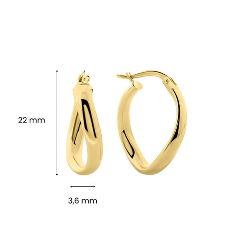 Cercei din aur galben cu ciocan E122-XXTE9019-Y