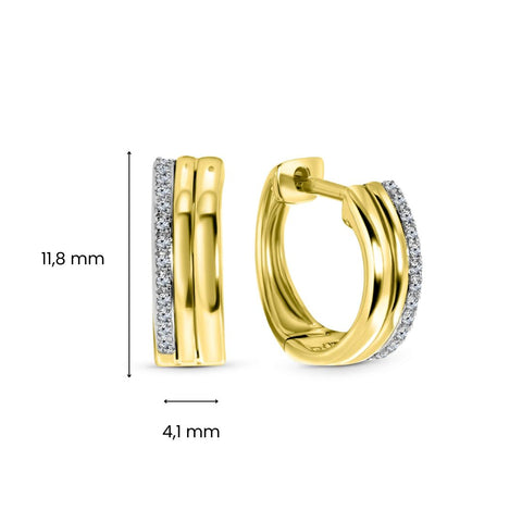 Cercei din aur galben GH56003BSD-Y