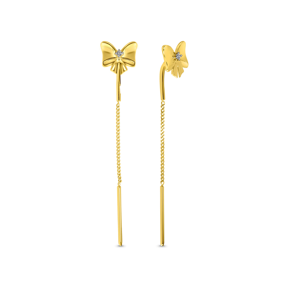 Cercei din aur galben 60134-Z-Y