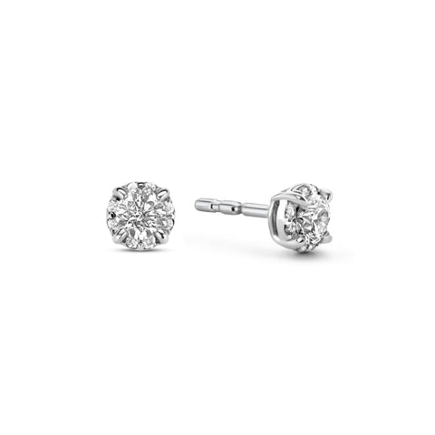 Cercei cu diamante bicolore E137-SFM-09-040-M