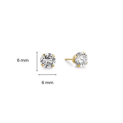 Cercei din aur galben 61-31706-CZ-Y