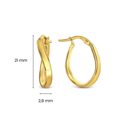 Cercei din aur galben ORM1HINV-3M-G2-Y