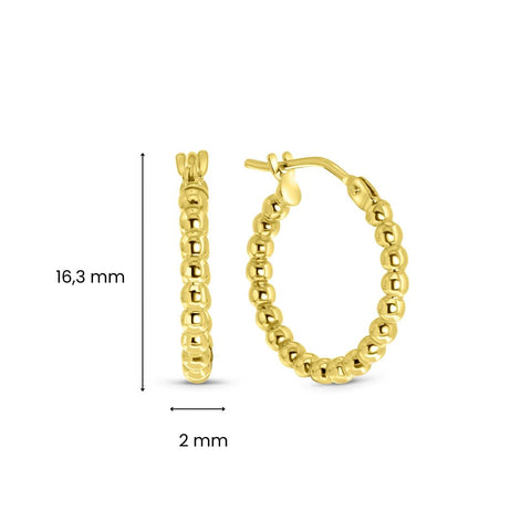 Cercei din aur galben ORST2M10-Y