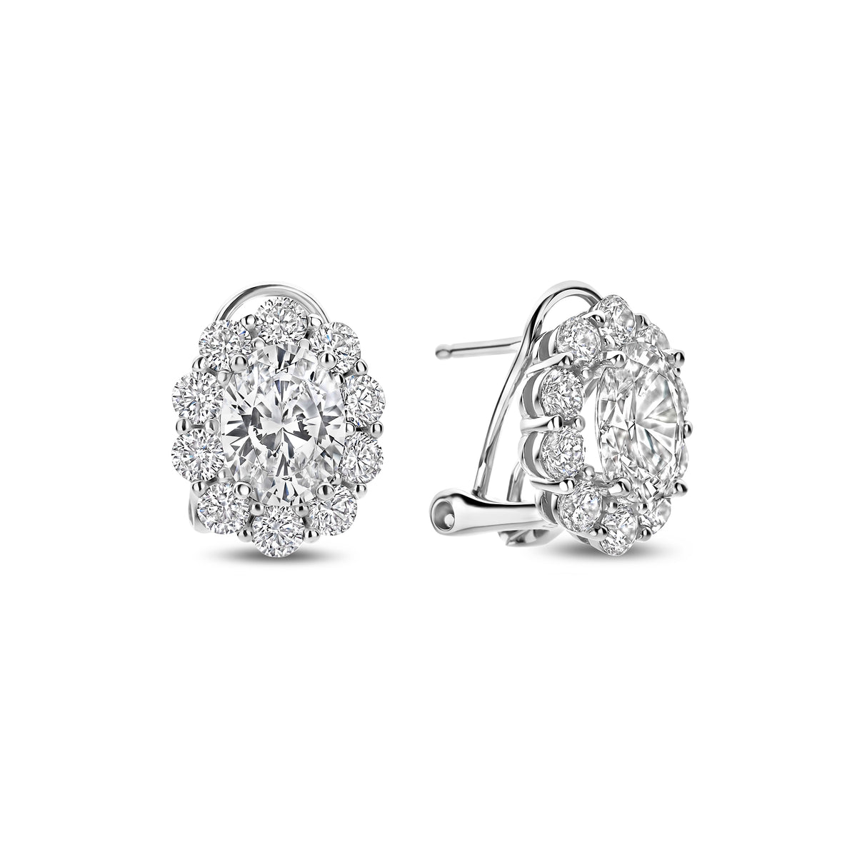 Cercei cu clip din argint sterling cu zirconiu - 136A0712