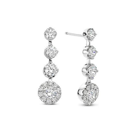 Cercei din argint sterling cu pietre de zirconiu - 136A0757