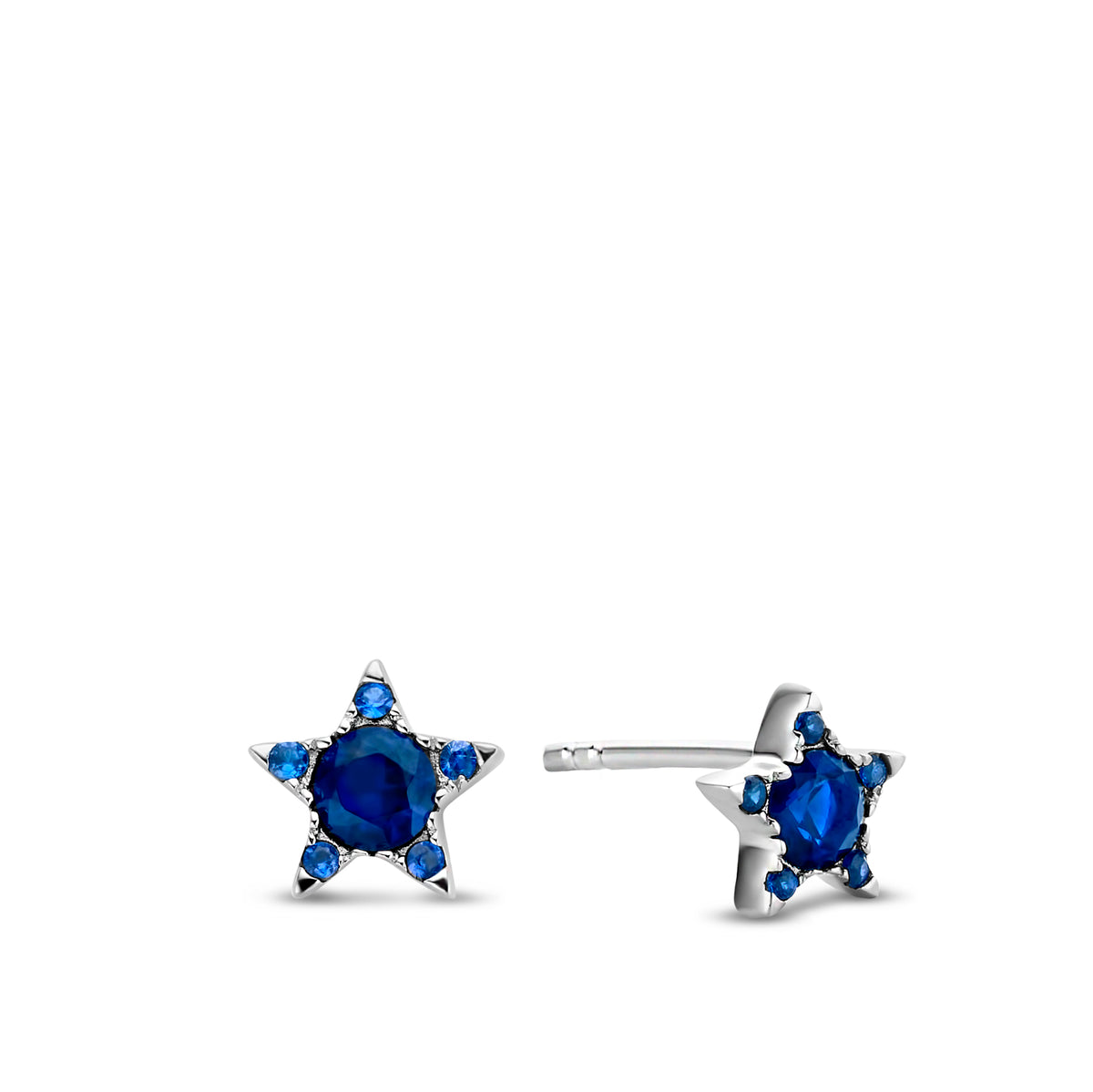 Cercei tip stift din argint sterling cu spinel TCP11912BLU