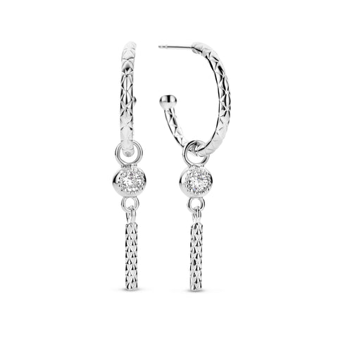 Cercei din argint sterling cu zirconiu TCS12001