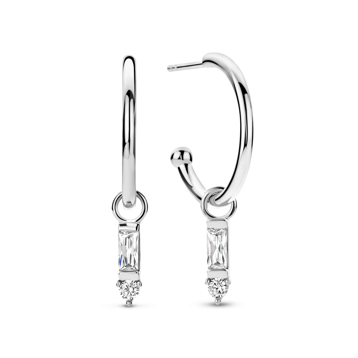 Cercei din argint sterling cu zirconiu TCS12004