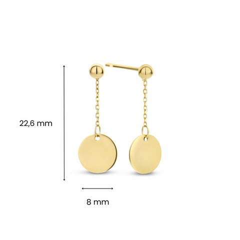 Cercei din aur galben EG310-674