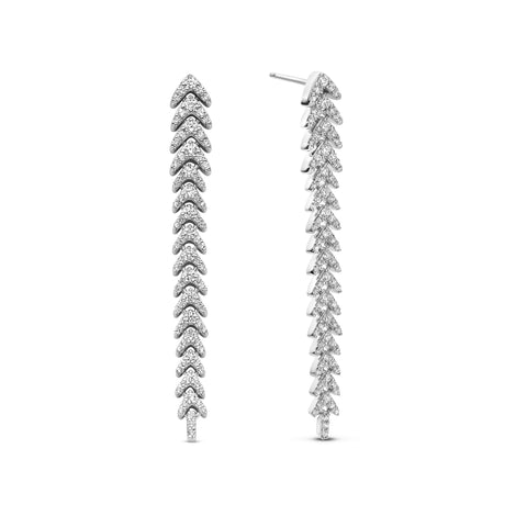 Cercei din argint sterling cu zirconiu E17024