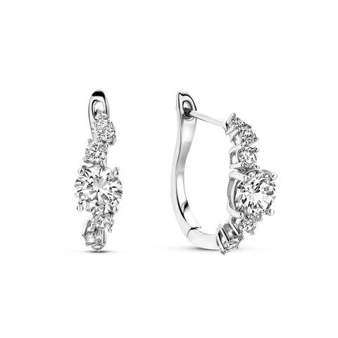 Cercei din argint sterling cu zirconiu E18609