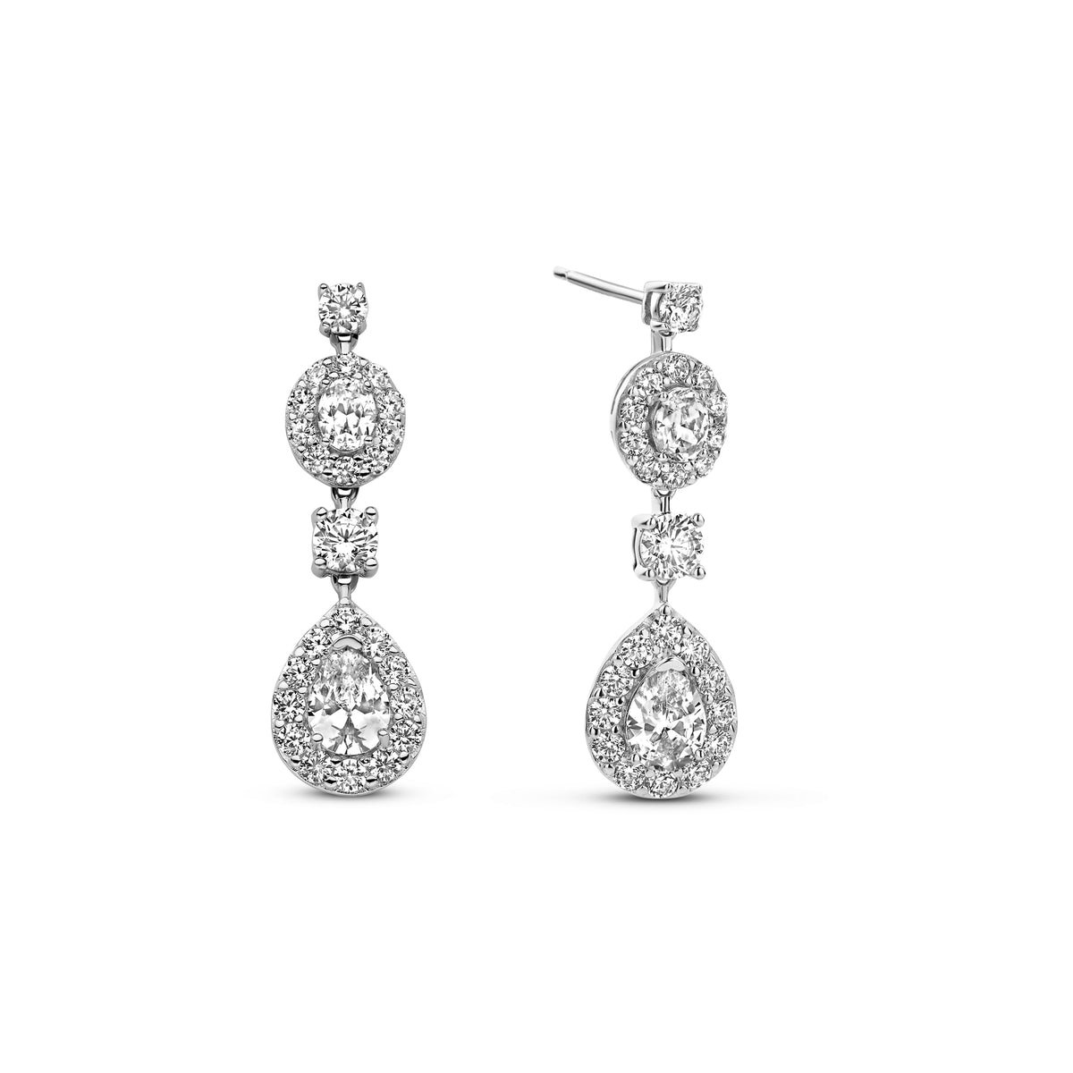 Cercei din argint sterling cu zirconiu HB22E0300A