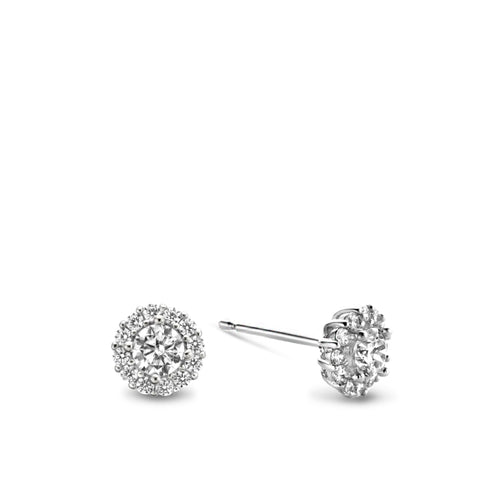 Cercei stud din argint sterling cu zirconiu - HD002E