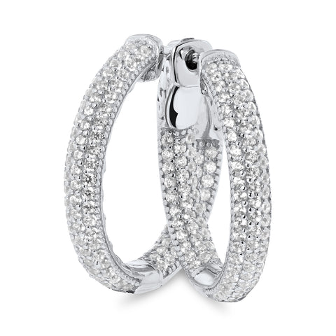 Cercei din argint cu zirconiu 17 mm - MJ1376CE