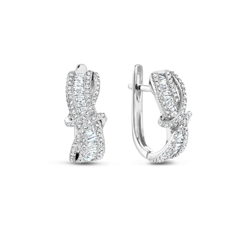 Cercei cu clips din aur alb cu diamante E479-ER120073ADI-81-W