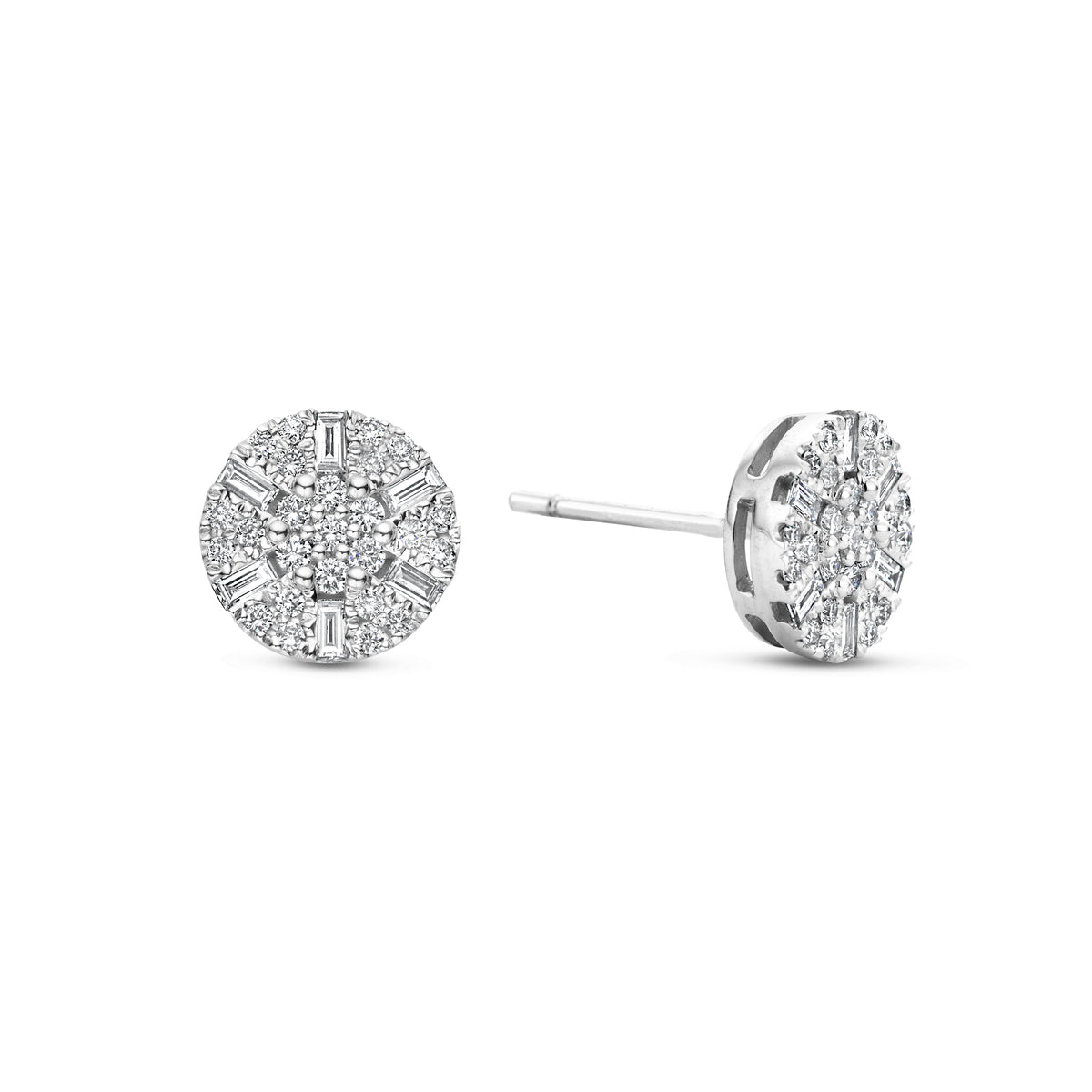 Cercei din aur alb cu diamant SA2542E-300-W