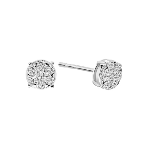 Cercei cu diamante din aur alb E480-ER010304ADI-W