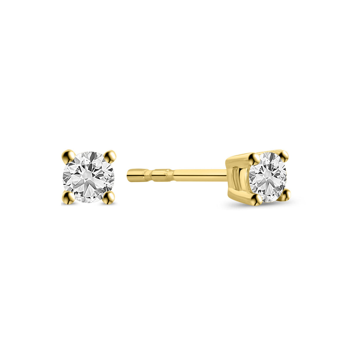Cercei din aur galben cu diamant E480-ER230103ADI-015-Y
