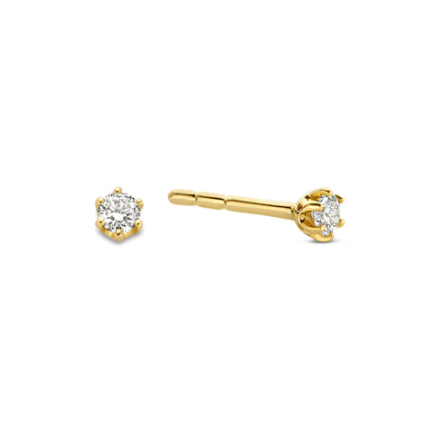 Cercei solitar din aur galben cu diamant E480-SOL-Y040-005-G2-Y