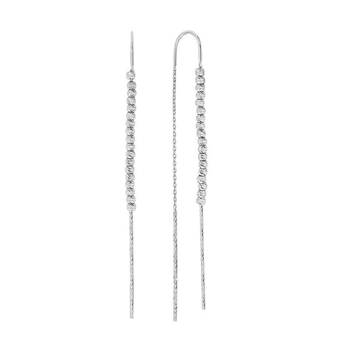 Cercei fantezie din aur galben cu margele E515-18U30-BCE0041-W