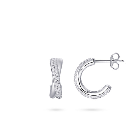 Cercei din argint cu zirconiu E1060
