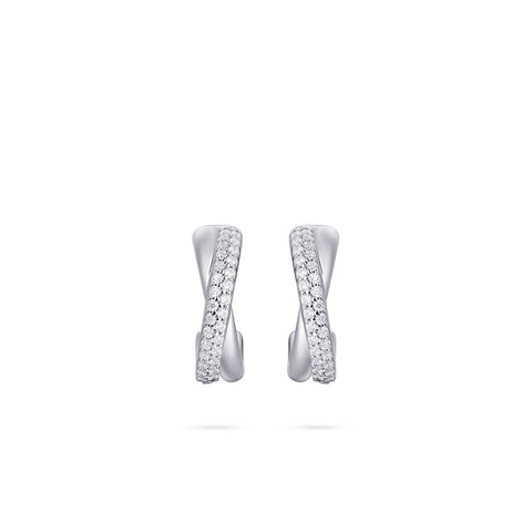 Cercei din argint cu zirconiu E1060