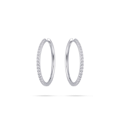 Cercei din argint cu zirconiu 30 mm KCK230
