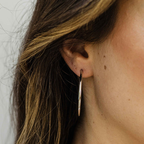 Cercei din argint 40 mm KCL240