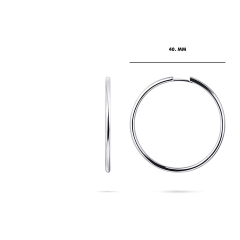 Cercei din argint 40 mm KCL240