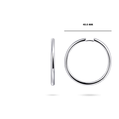 Cercei din argint 40 mm KCL340