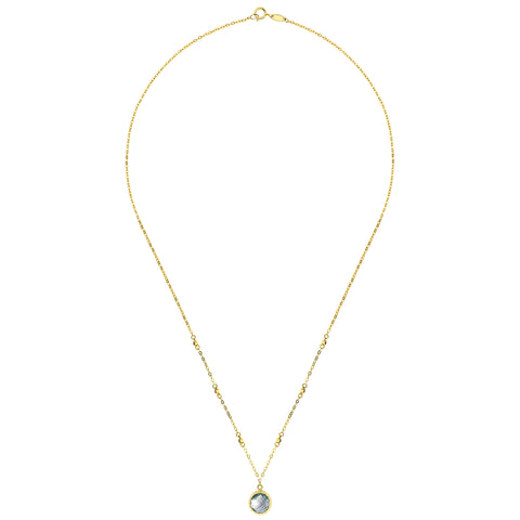 Colier din aur galben cu topaz 0004DCSB-BT-Y