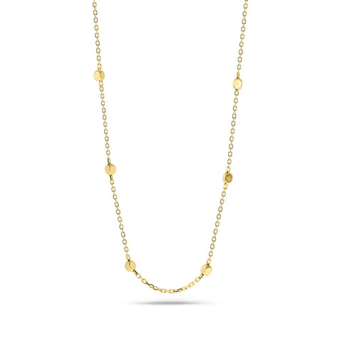Colier cub din aur galben N122-5753-Y