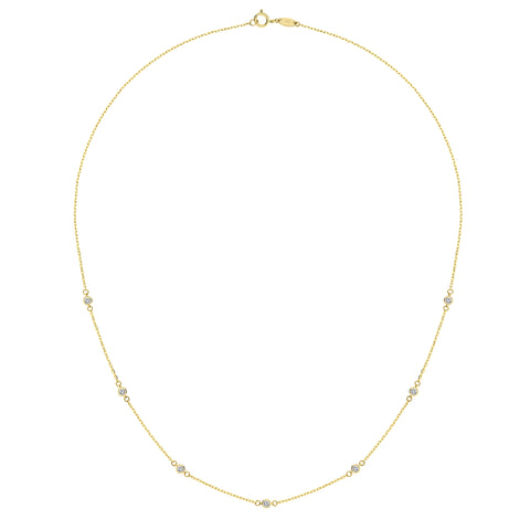 Colier din aur galben cu zirconiu