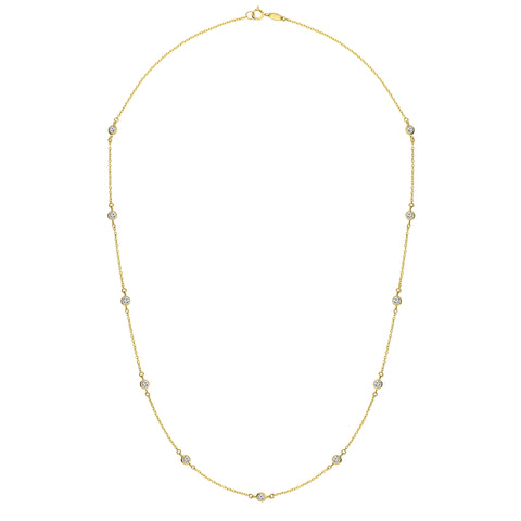 Colier din aur galben cu zirconiu