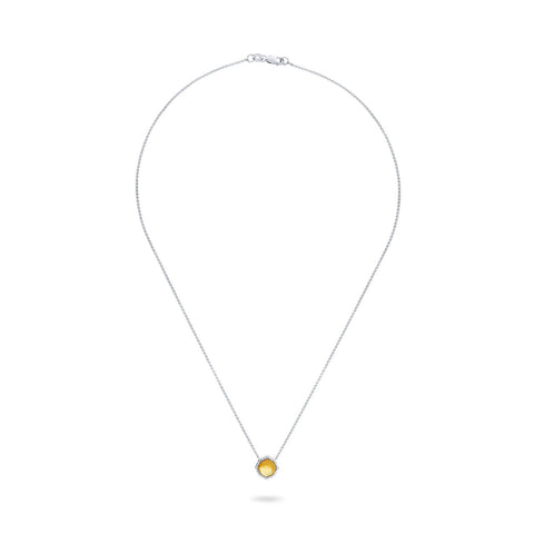 Colier din aur alb Aurora 0,05 ct diamant 41013427