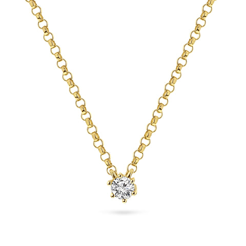 Colier solitar cu diamant 41586121