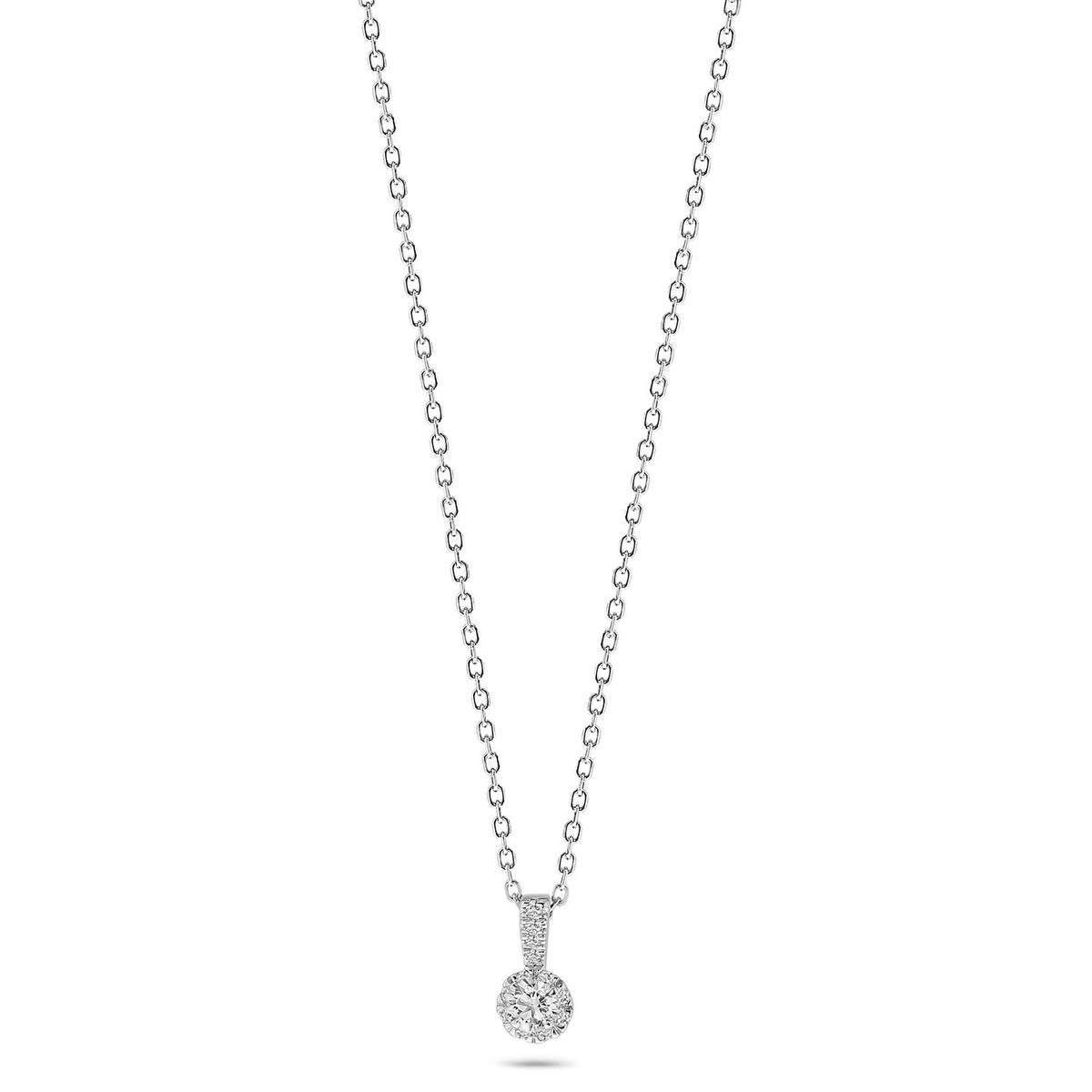 Colier din aur alb cu diamante N138-PD25637-W